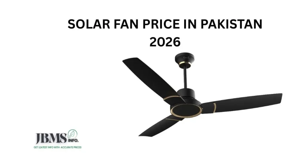 solar fan price in pakistan 2026